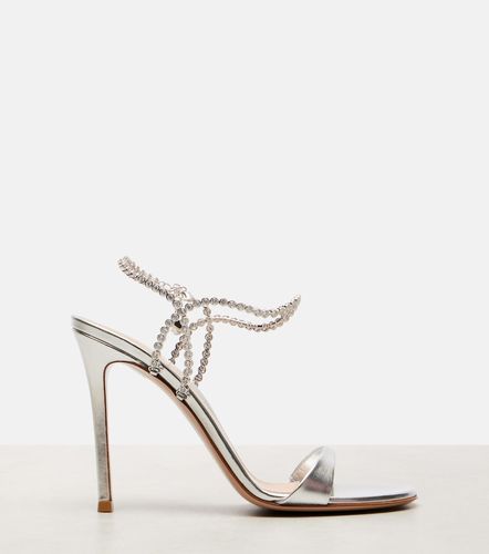 Sandali Eternity in pelle metallizzata - Gianvito Rossi - Modalova