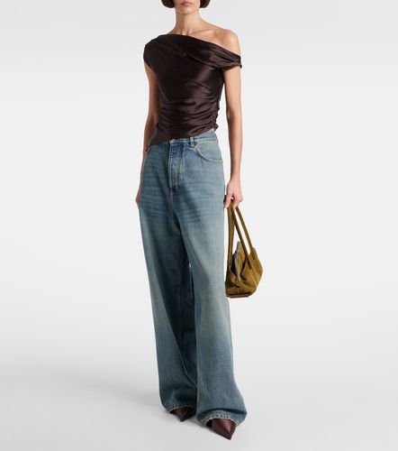 Phare one-shoulder silk-blend satin top - Staud - Modalova
