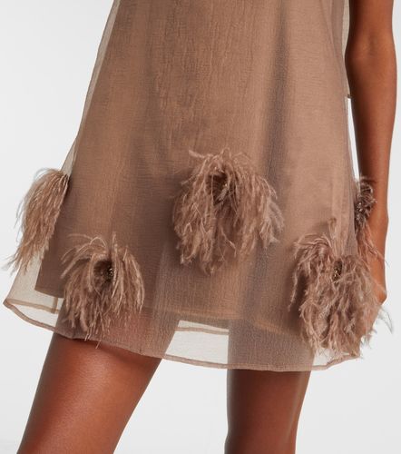 Staud Minikleid Albee mit Federn - Staud - Modalova