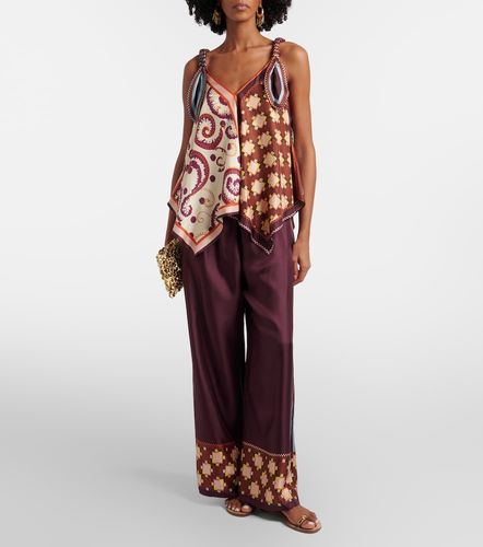 Alémais Pantalones anchos Wilson de sarga de seda - Alemais - Modalova