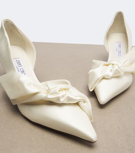 Issy bow-detail satin pumps - Jimmy Choo - Modalova