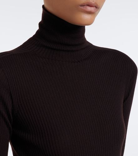 Ribbed-knit virgin wool turtleneck sweater - Sportmax - Modalova
