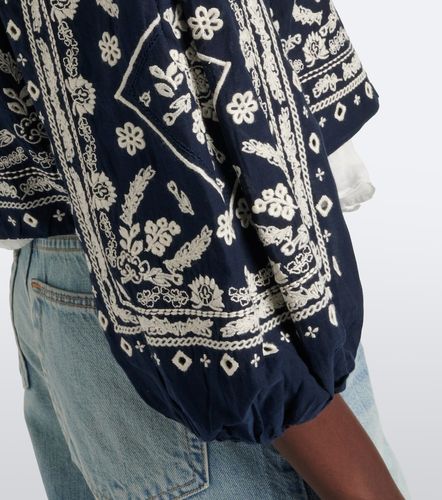 Drake embroidered cotton-blend jacket - Veronica Beard - Modalova