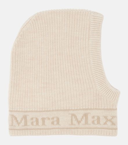 Max Mara Balaclava de lana con logo - Max Mara - Modalova