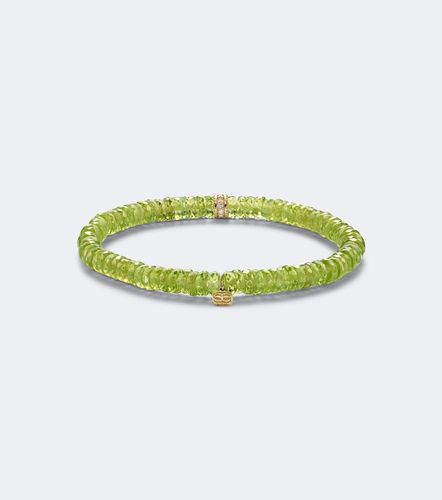 Bracciale in oro 14kt con perline e diamanti - Sydney Evan - Modalova
