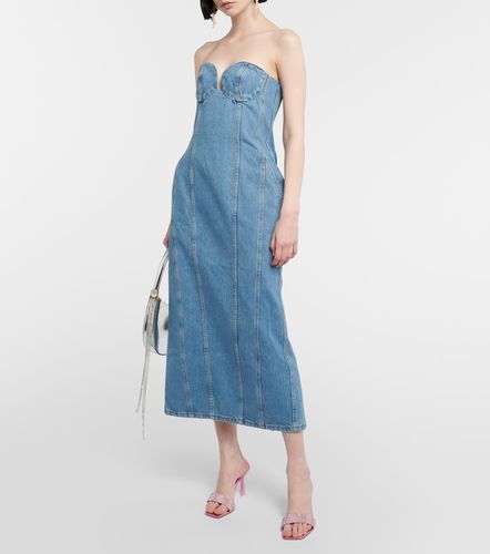 Abito midi bustier di jeans - Magda Butrym - Modalova