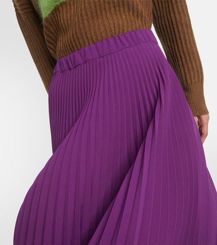Plan C Pleated jersey midi skirt - Plan C - Modalova