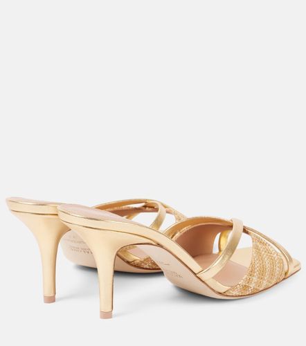 Penn 70 raffia leather-lined mules - Malone Souliers - Modalova