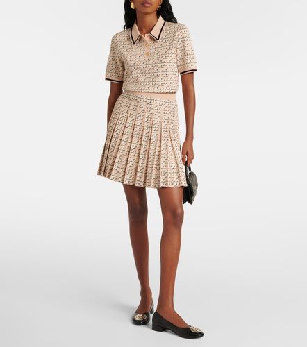 Monogram pleated miniskirt - Tory Burch - Modalova