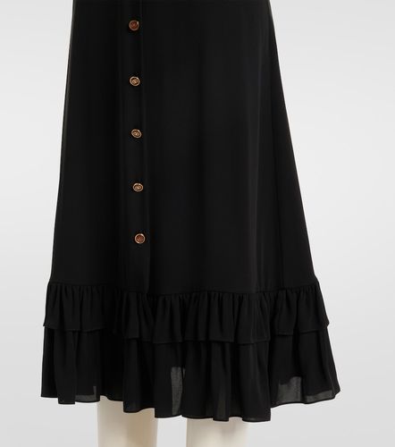 Abito midi in georgette di seta - Valentino - Modalova