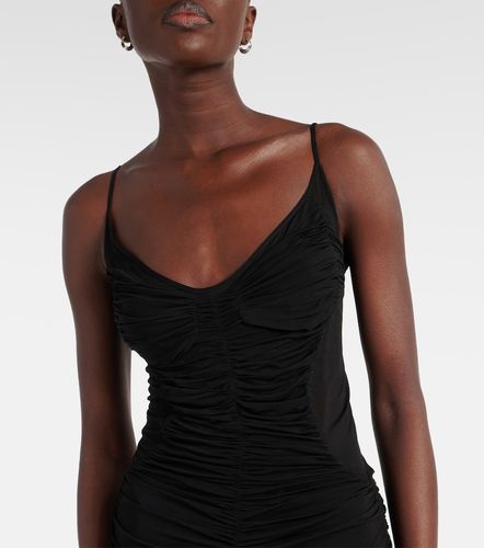 Abito midi in mesh con ruches - Mugler - Modalova