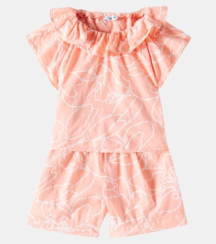 Bebé - set de top y shorts de muselina de algodón - Il Gufo - Modalova