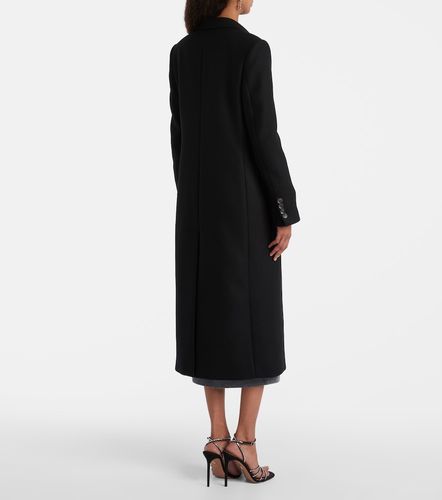Embellished double-breasted wool-blend coat - Blumarine - Modalova