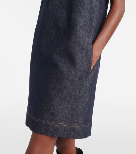 Vestido corto Monili de sarga de algodón - Brunello Cucinelli - Modalova
