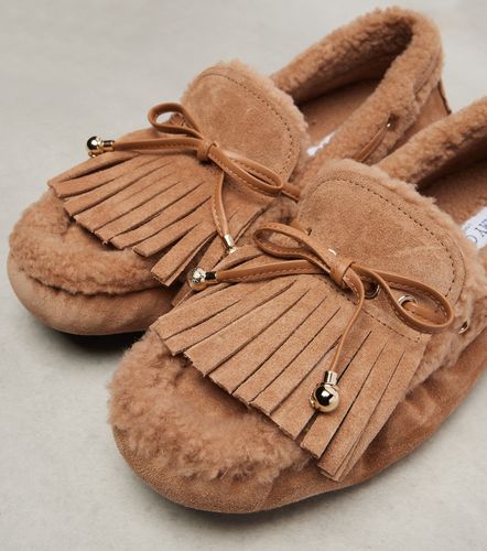 Segelschuhe Manon aus Veloursleder mit Shearling - Jimmy Choo - Modalova