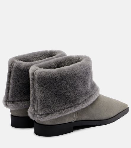 Stivaletti in suede e shearling - Toteme - Modalova