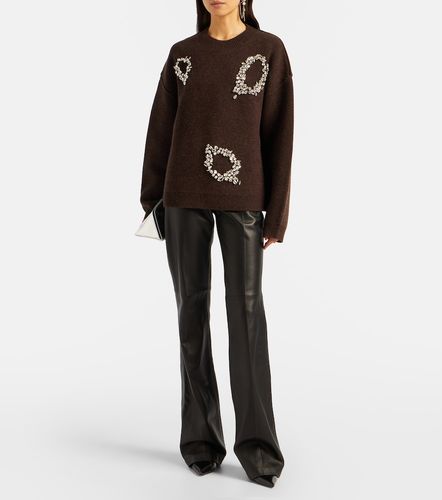 Pullover aus Wolle mit Kristallen - Jacques Wei - Modalova