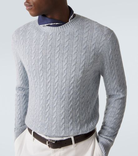 Pullover in cashmere e lino a trecce - Dunhill - Modalova