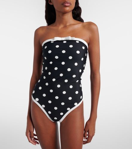 Polka-dot strapless swimsuit - Self-Portrait - Modalova