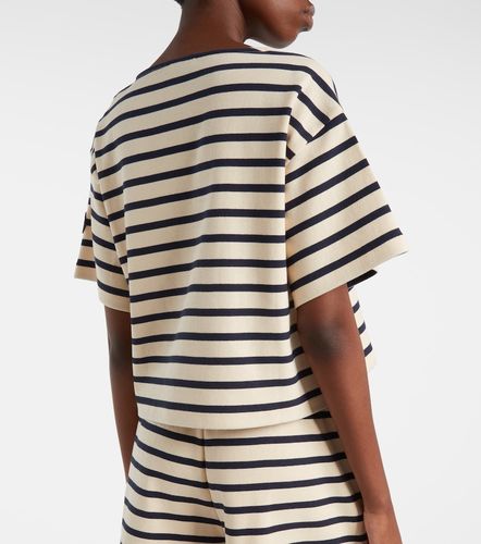 Camiseta de jersey de algodón a rayas - Moncler - Modalova