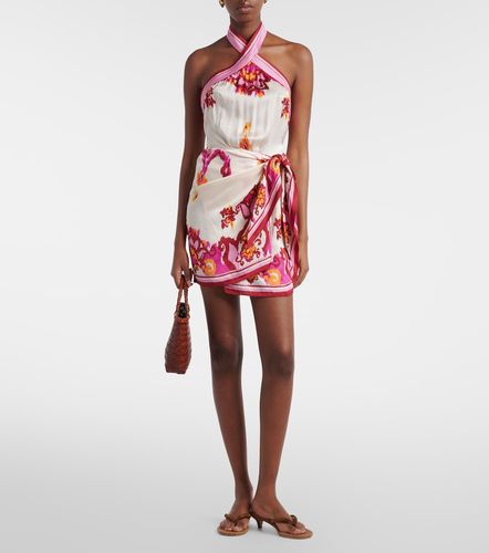 Manon printed satin minidress - Poupette St Barth - Modalova