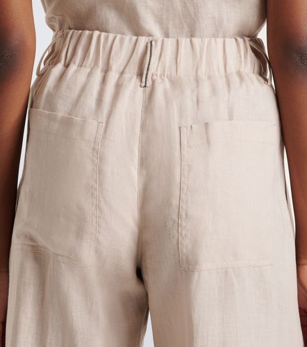 Linen wide-leg pants - Brunello Cucinelli - Modalova