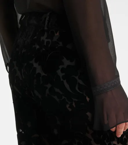 Pantalones rectos de terciopelo - Gucci - Modalova