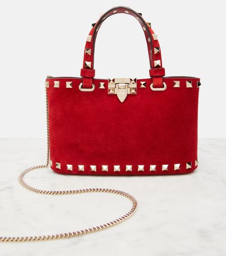 Rockstud Mini suede top-handle bag - Valentino Garavani - Modalova
