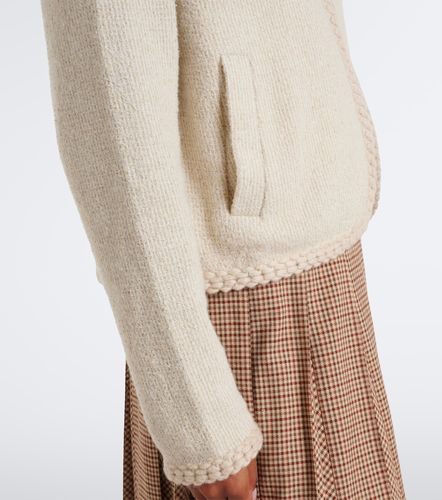 Cárdigan de punto gofre con capucha - Moncler - Modalova