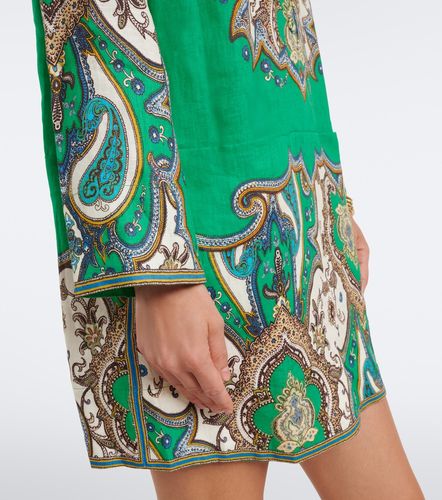 Porter printed linen minidress - Alemais - Modalova