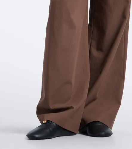 Pantalones anchos de algodón drapeados - Loewe - Modalova