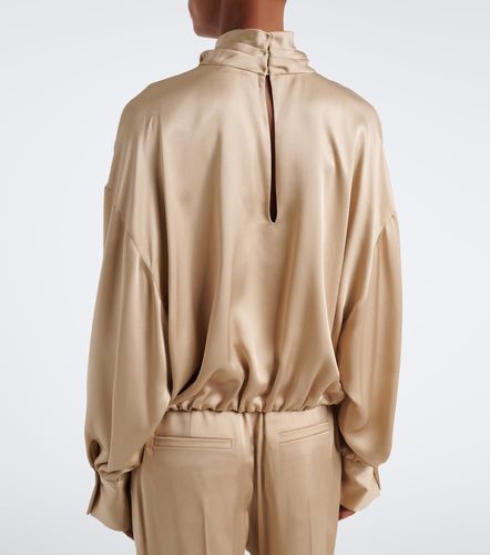 Blusa de satén de seda - Brunello Cucinelli - Modalova