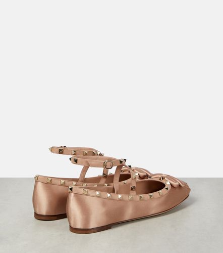 Rockstud satin ballet flats - Valentino Garavani - Modalova