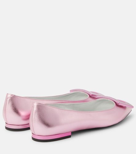 Gommettine metallic leather ballet flats - Roger Vivier - Modalova