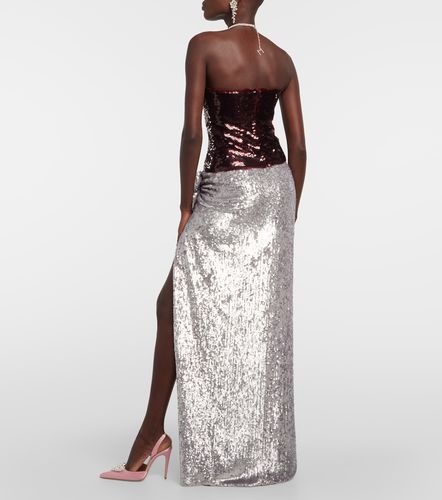 Top bustier con paillettes - Magda Butrym - Modalova