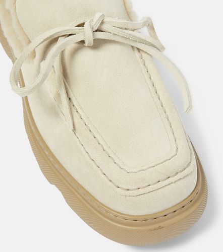 EKD shearling-lined suede mules - Burberry - Modalova