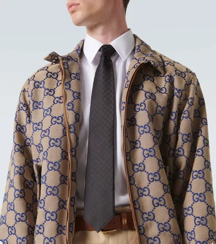 Gucci Cravatta GG in twill di seta - Gucci - Modalova
