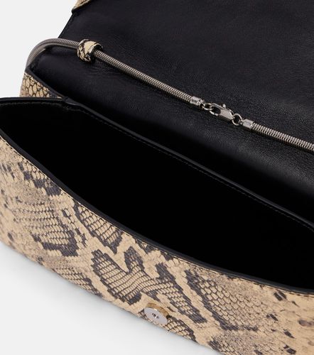 Carnet snake-effect leather clutch - Jil Sander - Modalova