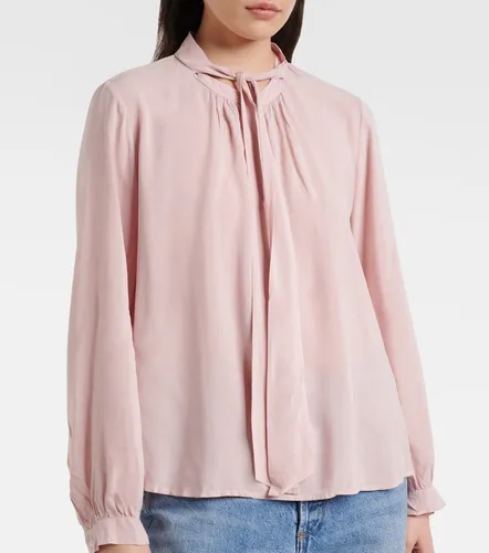 Gabrielle draped rayon challis blouse - Velvet - Modalova