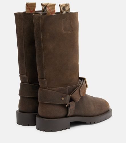 Stivali Soft Saddle in suede - Burberry - Modalova