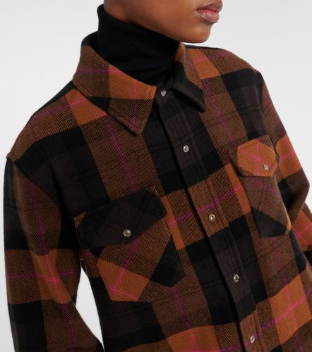 Camicia in cashmere a quadri - God's True Cashmere - Modalova