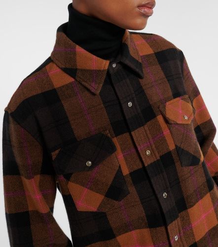 Camicia in cashmere a quadri - God's True Cashmere - Modalova