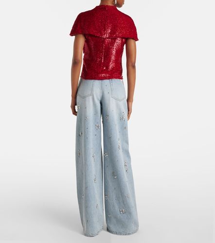 Self-Portrait Fil coupe cutout top - Self-Portrait - Modalova