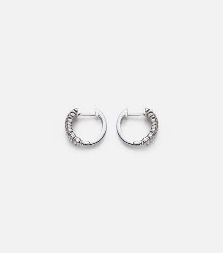 Pendientes Three Row de oro blanco de 18 ct con diamantes - Anita Ko - Modalova