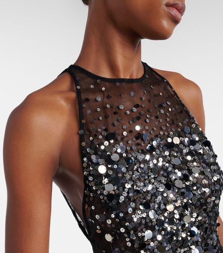 The Attico Sequined sheer minidress - The Attico - Modalova