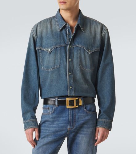 Giacca camicia Medusa di jeans - Versace - Modalova