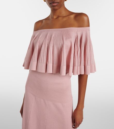 Luna knitted ruffled off-shoulder top - Zimmermann - Modalova