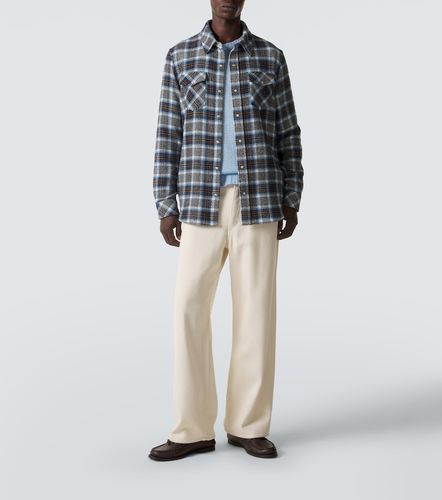 Camisa Lightning Storm de cachemir a cuadros - God's True Cashmere - Modalova