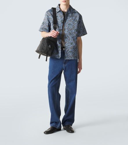 Camicia bowling in cotone e seta con stampa - Prada - Modalova