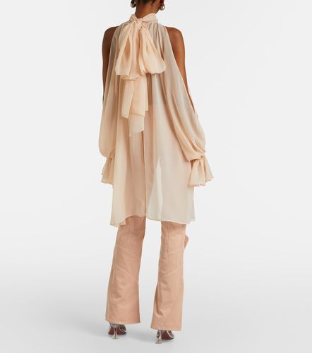 Pantalones flared de lona de algodón - Blumarine - Modalova